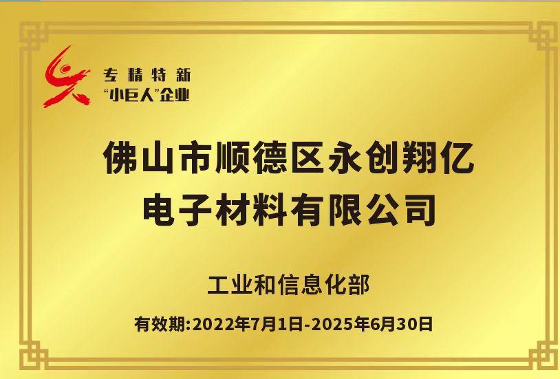 国家级专精特新"小巨人"企业